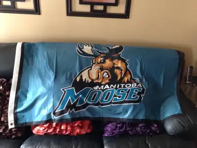 NEW - Manitoba Moose Hockey Team Flag / Banner, View more