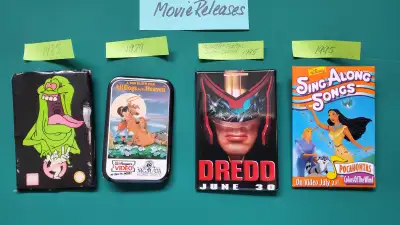 Vintage Pinback Button Collection - Movie Releases, View more