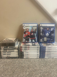 NHL 1998-2023 PlayStation Video Games! $50 for ALL