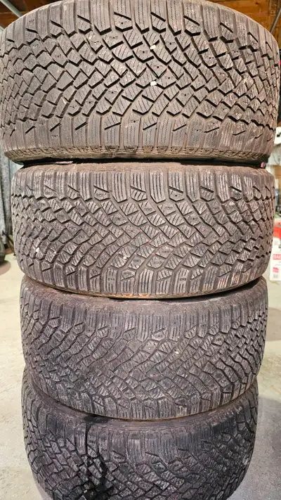 selling four 18 inch continental winter tires for $950. 95% of tread remaining. tires have no patch...