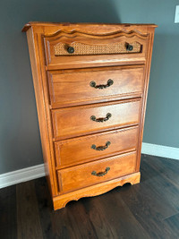 Bedroom furniture:  bed, desk, nightstand, dresser