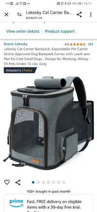 Pet backpack 
