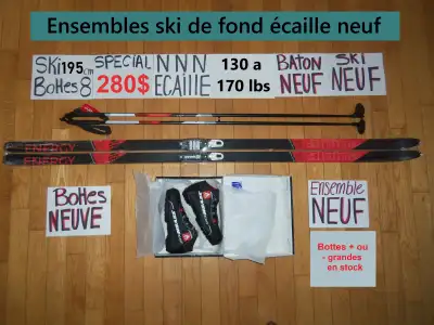 Ensembles kits de ski de fond écaille ENSEMBLES NEUF, View more
