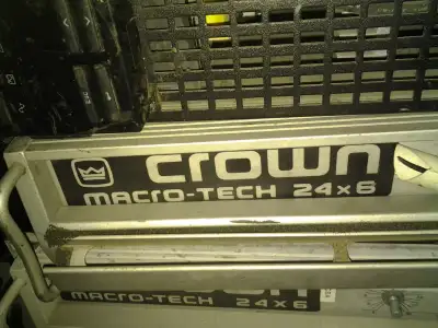 CROWN MACROTEC 24X6 POWER  AMP + PIP MIXING CARD 50%EBAY$↓, View more