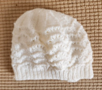 Handmade White Baby Cap