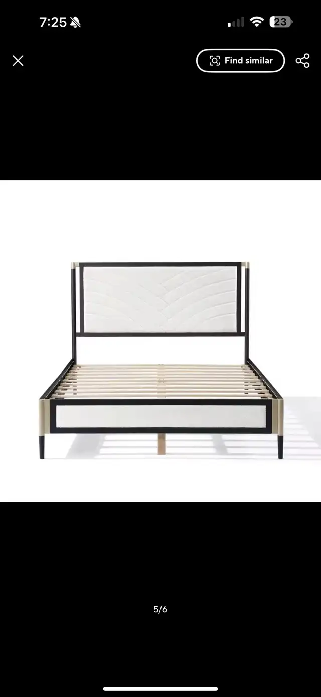 Queen Bed Frame in Beds & Mattresses in Kitchener / Waterloo - Image 6
