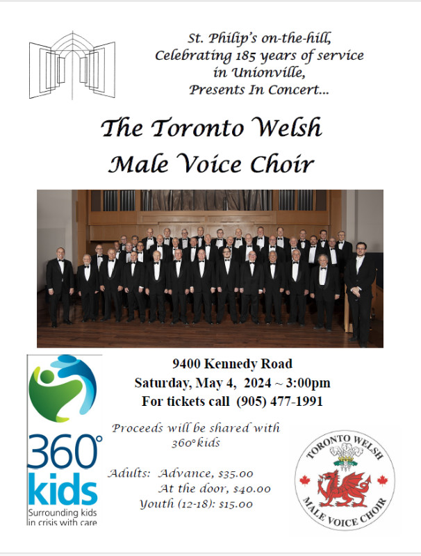 Toronto Welsh Male Voice Choir (TWMVC) fundraising concert in Events in Markham / York Region - Image 2