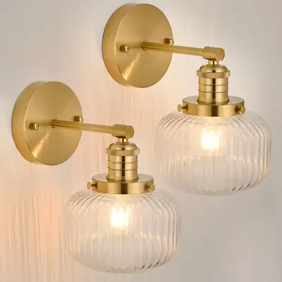 NEW IN BOX: Vintage Wall Sconce Set of 2, View more