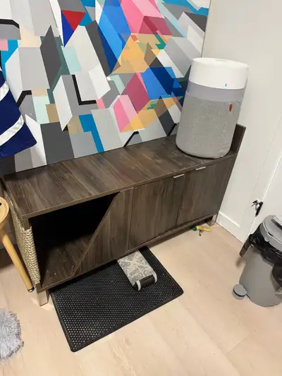 litter cabinet with litter box, View more