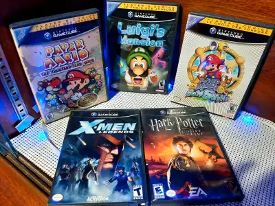 Quality Gamecube Games Paper Mario Mario Sunshine Luigis Mansion, View more