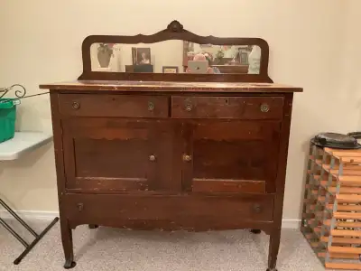 Antique sideboard or buffet, View more