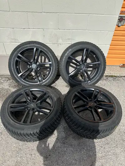 Selling a Set of 18” Aftermarket BMW Rims on Kapsen Winter Tires. Tires have great tread left. Came...