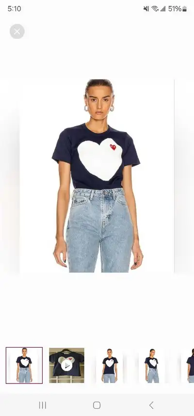 comme des garcons tee shirt, View more