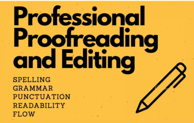 EDITING AND PROOFREADING LESSONS in Classes & Lessons in Richmond