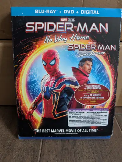 Spider-Man No Way Home Brand New, Sealed on Blu-Ray, DVD and Digital combo. Marvel Spiderman movie....