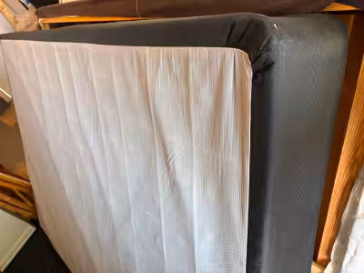 Queen bed base for sale. This is a high end base made of steel. Was placed in our basement when addi...