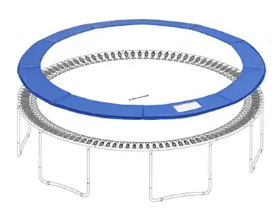 ️ 14FT Trampoline Replacement Safety Pad — Heavy-Duty UV & Water-Resistant Cover (Blue) Sale Price:...