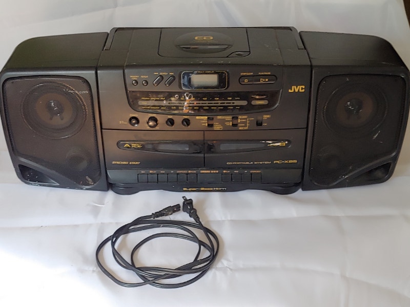 Vintage JVC AM FM /CD player Boombox Stereo PCX95 Stereo Systems