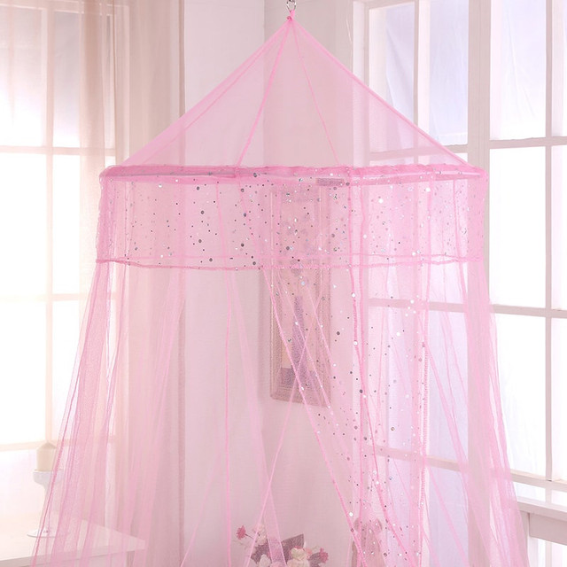 Casablanca Kids Galaxy Sheer Collapsible Hoop Bed Canopy, Pink in Other in Mississauga / Peel Region - Image 3
