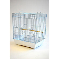 SQUARE SMALL BIRD CAGE WITH OPEN TOP FEATURE