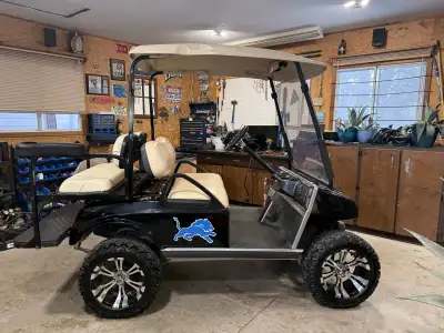 2002 DS club car golf cart. $5500. Lions decal is removable Dashboard storage and rear cupholders ad...