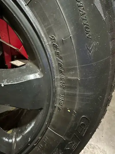 Four 2020 Toyota Tacoma rims and winter tires have approximately 30% left on tires Asking 600 or bes...