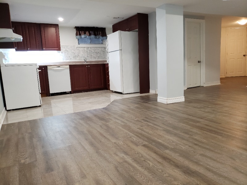 Spacious 2 bedroom basement apartment, 1 minute to 401. Long Term