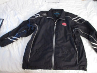 Soo Greyhounds Women's XL black windbreaker jacket, full zip