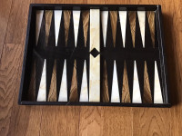 Vintage Solid Onyx Brackgammon board