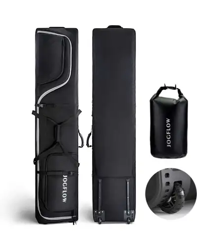New HD Ski Bag 360° Fully Padded Ski Bag Wheels 1200D Waterproof, View more