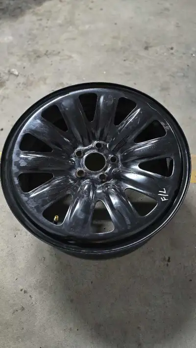 These are used 4 black steel styled 17-inch wheels, perfect for giving your ride a sleek, stealthy l...