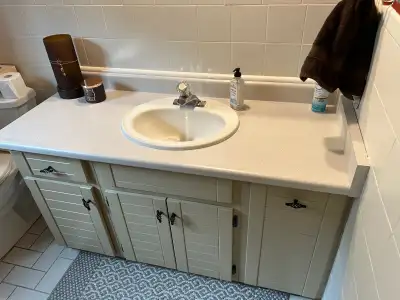 Bathroom Vanity and Matching Cabinets 