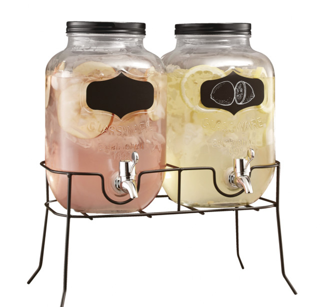 Glass Mason Jar Dispenser set of 2 with Stand in Kitchen & Dining Wares in City of Toronto - Image 2