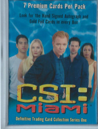 CSI Miami Base Card Set (100 cards) & Free Case