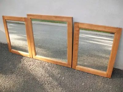 Ensemble de 3 portes de pharmacies / d'armoires avec miroirs, View more