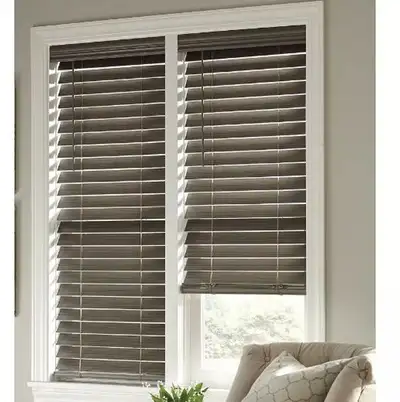 NEW Home Decorators Collection 54" W x 48" H Cordless Faux Wood, View more