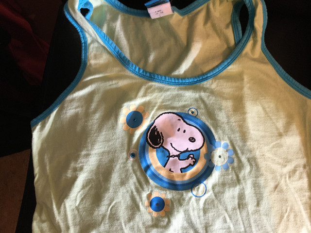 Peanuts Snoopy tank top with blue rhinestones in Women's - Tops & Outerwear in Grande Prairie - Image 2