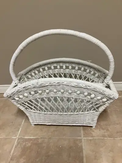 wicker magazine rack, View more