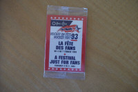 1993 O-Pee-Chee Hockey en fête promo de 3 cartes scellé NEUF (MO