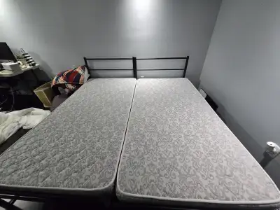 bed frame and mattress , View more