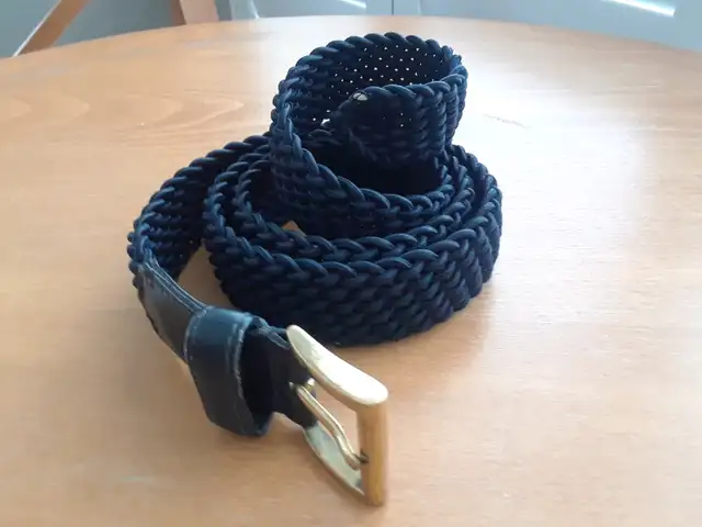 Braided Blue Belt by Cenci 46 inches 633475399415071216