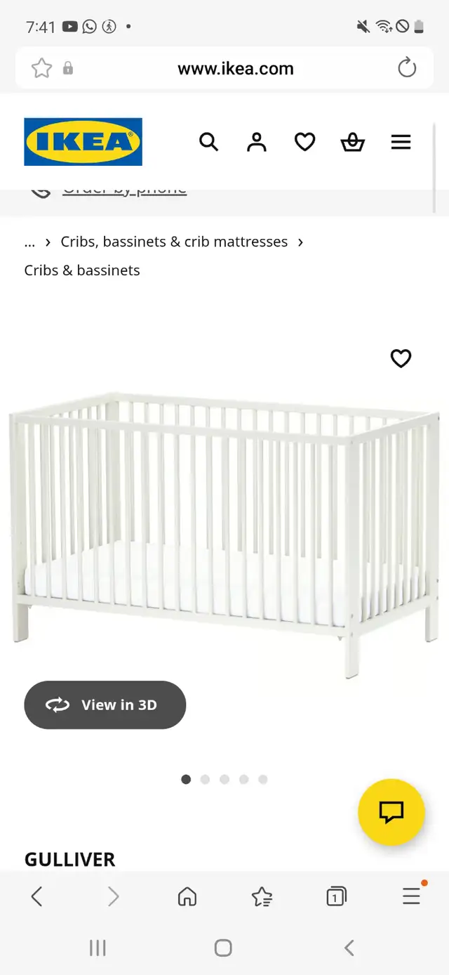 Ikea Gulliver crib in Cribs in City of Toronto - Image 2