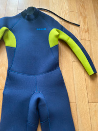 Children's Wetsuit Youth Neoprene - Blue Green, fits 9-12 yo