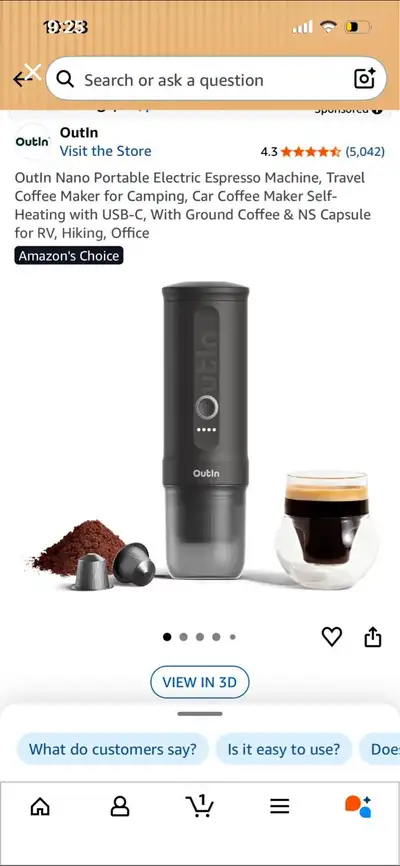 Outlin Nano Espresso Machine, View more