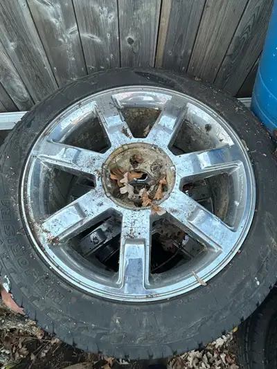 2 sets. One set has bad chrome flaking, but good tires. The other set has decent chrome, bad tires,...