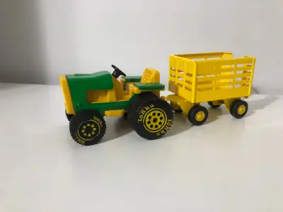 TRACTOR AND STAKE TRAILER 1970’s Vintage By TONKA $30, View more