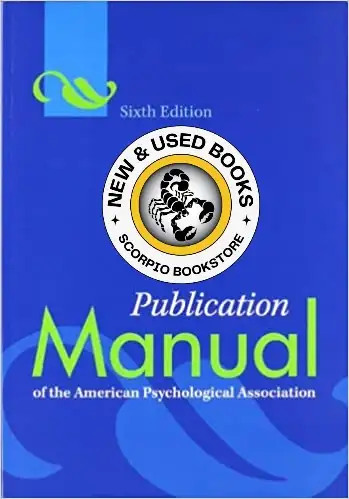 Publication manual of the American Psychological Association 6th Edition 9781433805615 Text 289-654-...