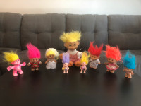 Rare Vintage 1990s Troll Collection with 9 Trolls