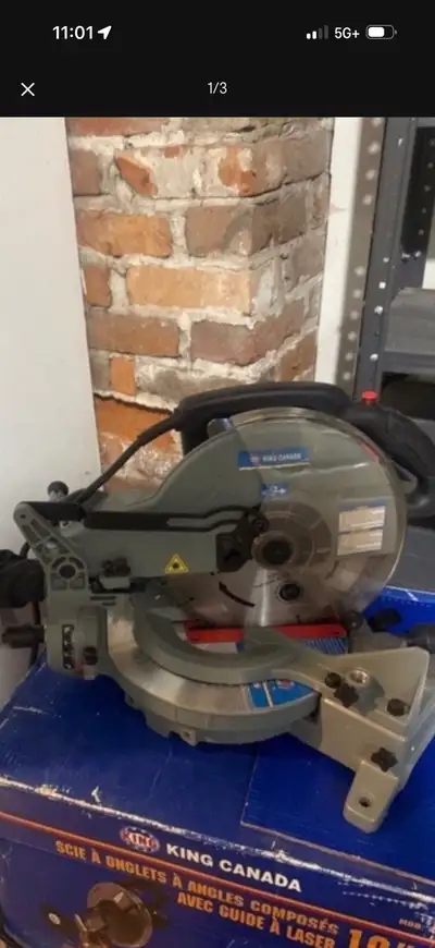 10” COMPOUND MITER SAW WITH LASER, View more