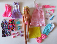 Barbie doll play lot - Day and Night Wear with accessories